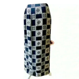 Chelsea Campbell Silky Wrap around Maxi Skirt. S 10 Exc Condition. Black/Cream